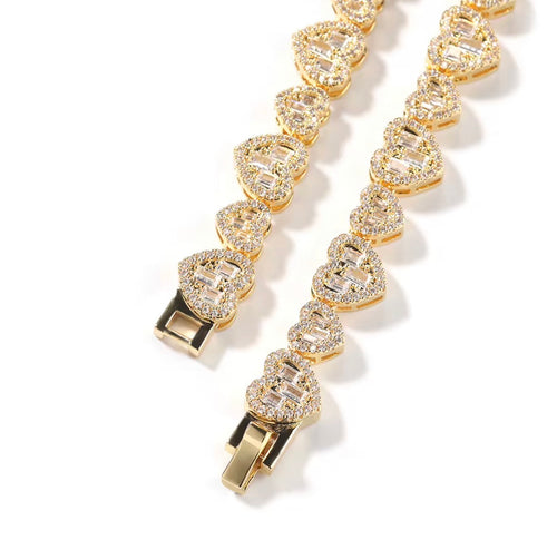 icy heart necklace