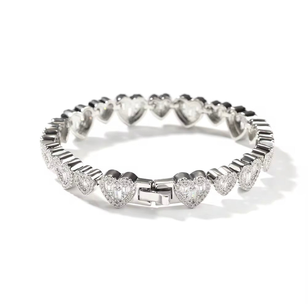 icy heart bracelet