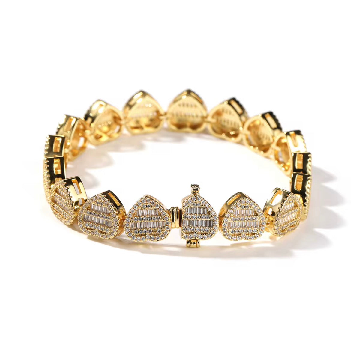 icy heart bracelet
