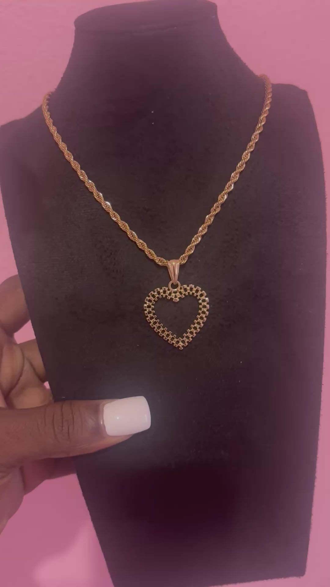 Rolex Heart Necklace